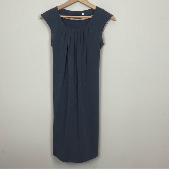 Sunhee Moon | Gray Cap Sleeve Dress w/pockets; 1 - Picture 1 of 10